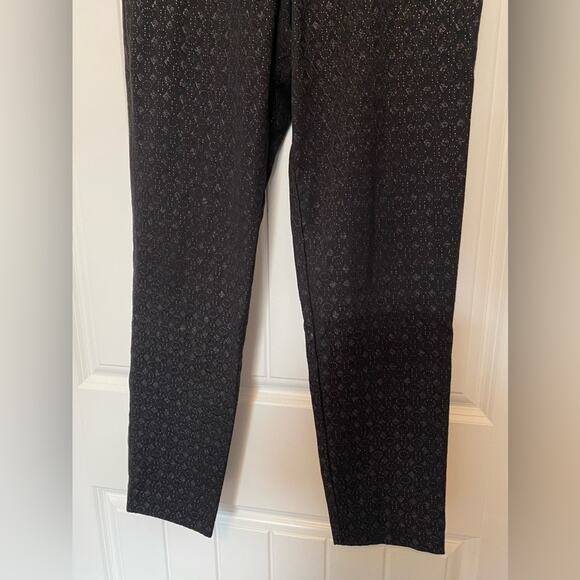 Old Navy The Pixie Sexy Fairy Black Sparkle Geometric Skinny Ankle Pants Size 2 - Picture 3 of 12